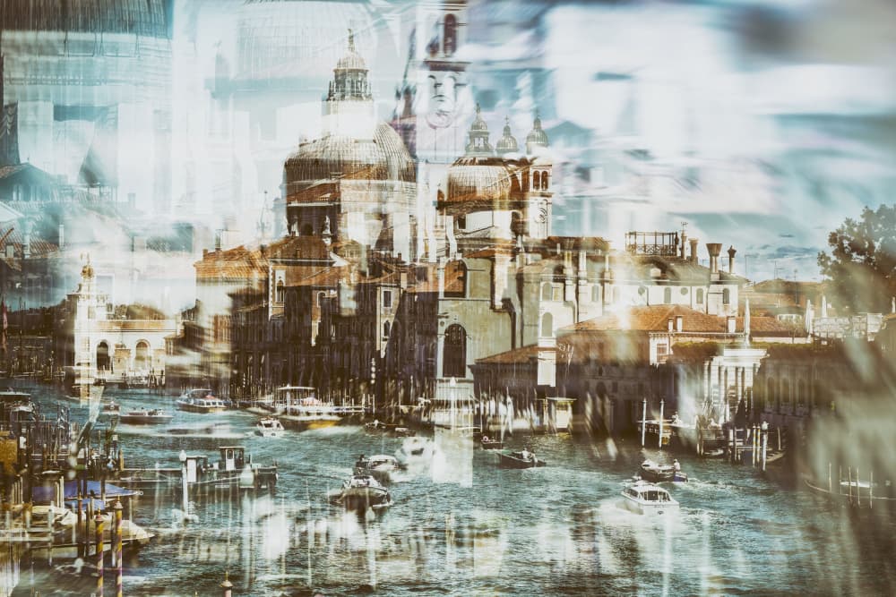 Dreamy Venetian Canal by Dragan Drobac — canvas wall art