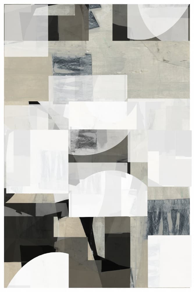 Neutral Geometric Layers by cartissi — canvas wall art