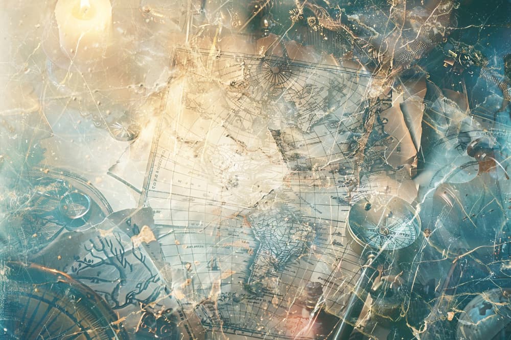 Antique Map Exploration by Rafal Kulik — canvas wall art