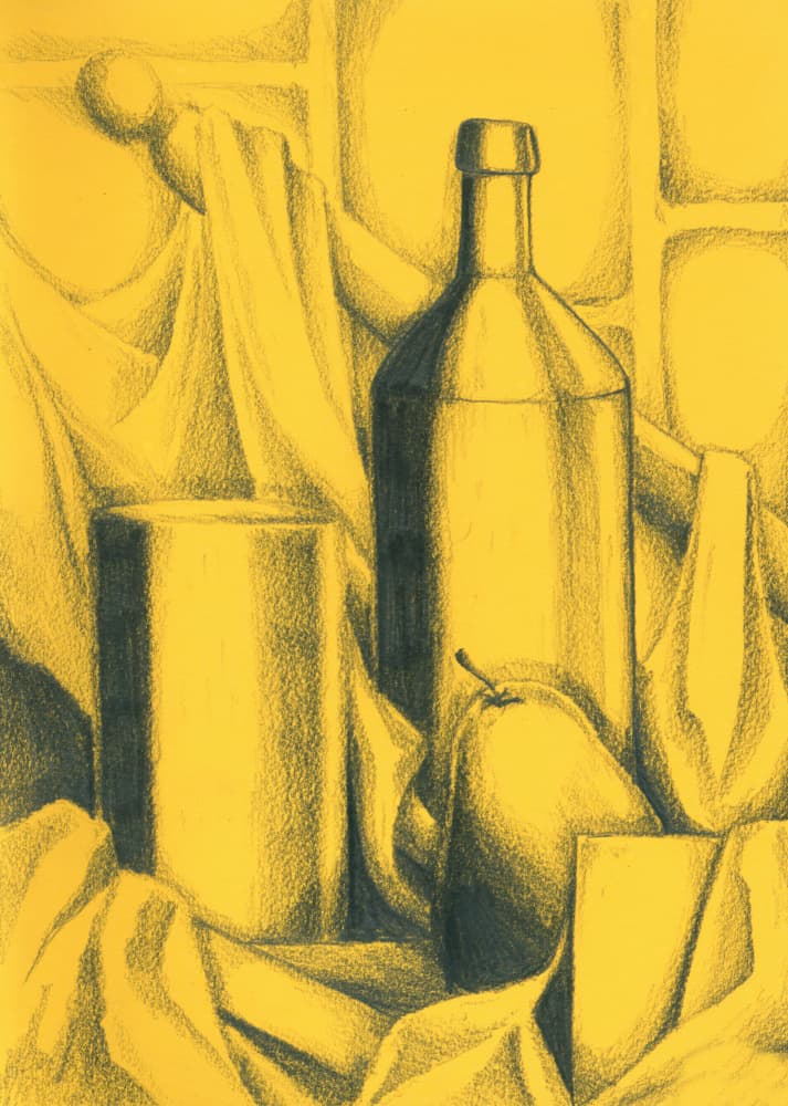 Charcoal Still Life by Kulik — canvas wall art