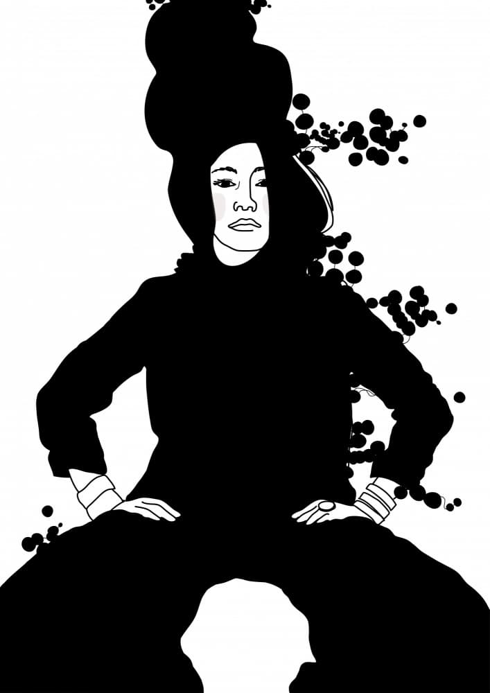 Bold Fashion Illustration by Christina Heitmann — canvas wall art
