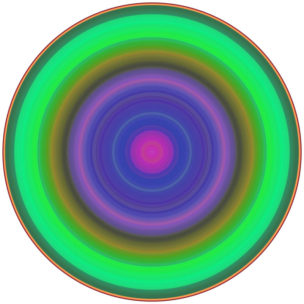 Vibrant Color Circles by PASLIER Morgan — canvas wall art