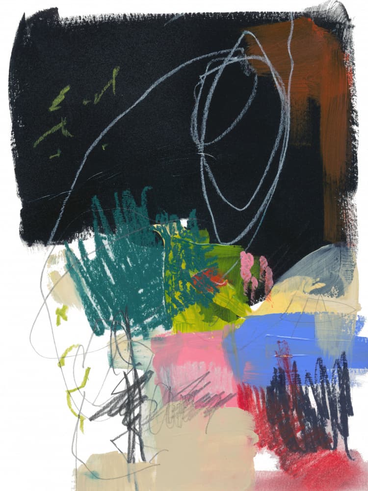Colorful Abstract Expression by Bronwyn Baker — canvas wall art