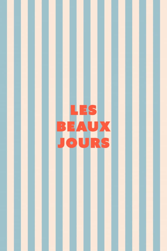 Les Beaux Jours Stripes by Maren Gross — canvas wall art