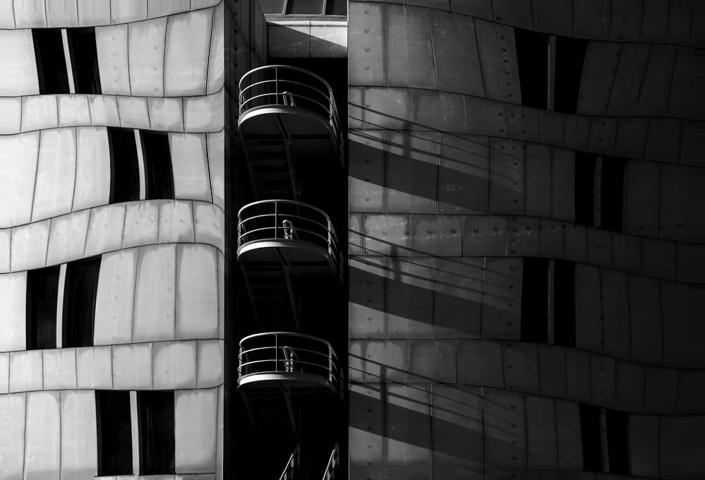 Modern Wavy Architecture by Wim Schuurmans — canvas wall art