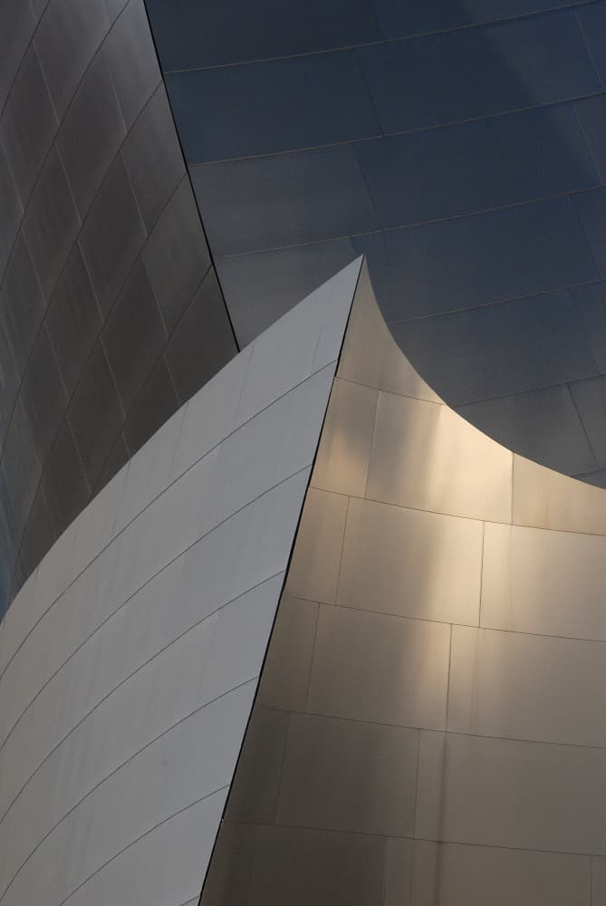 Sleek Metallic Curves by Andre Pelletier — canvas wall art