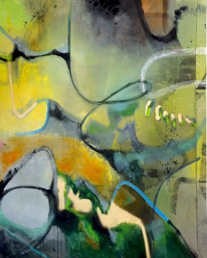 Vibrant Organic Flow by POOVI ART — canvas wall art