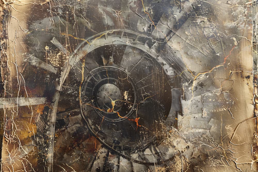 Gritty Spiral Structure by Rafal Kulik — canvas wall art