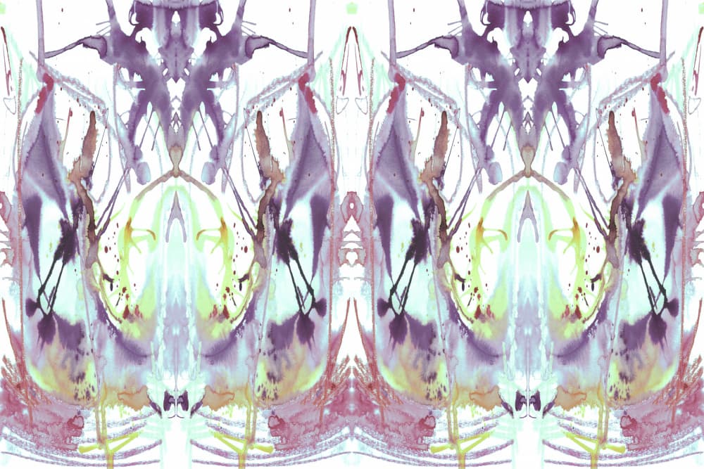 Mystical Watercolor Symmetry by Jemma Morris — canvas wall art