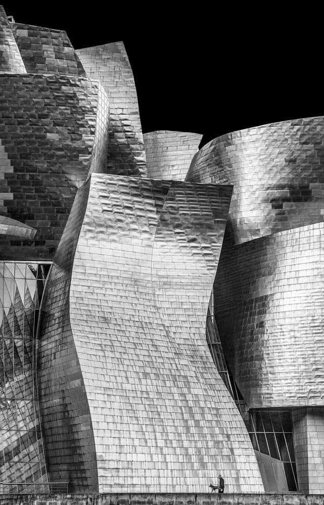 Curved Metal Architecture by Wayne Pearson — canvas wall art