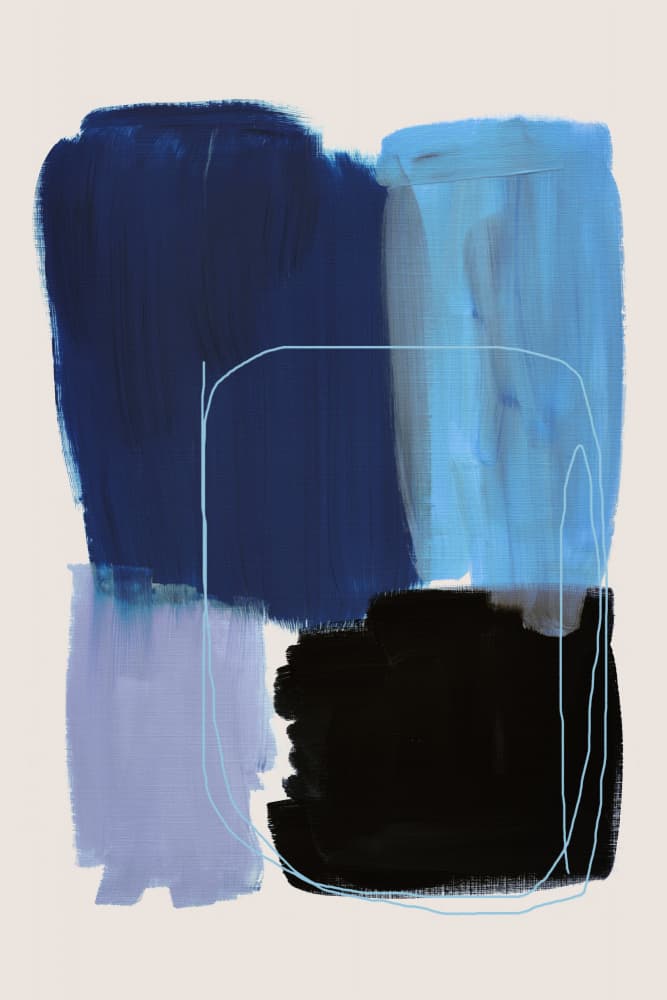 Abstract Brush Strokes 120x by Mareike Böhmer — canvas wall art