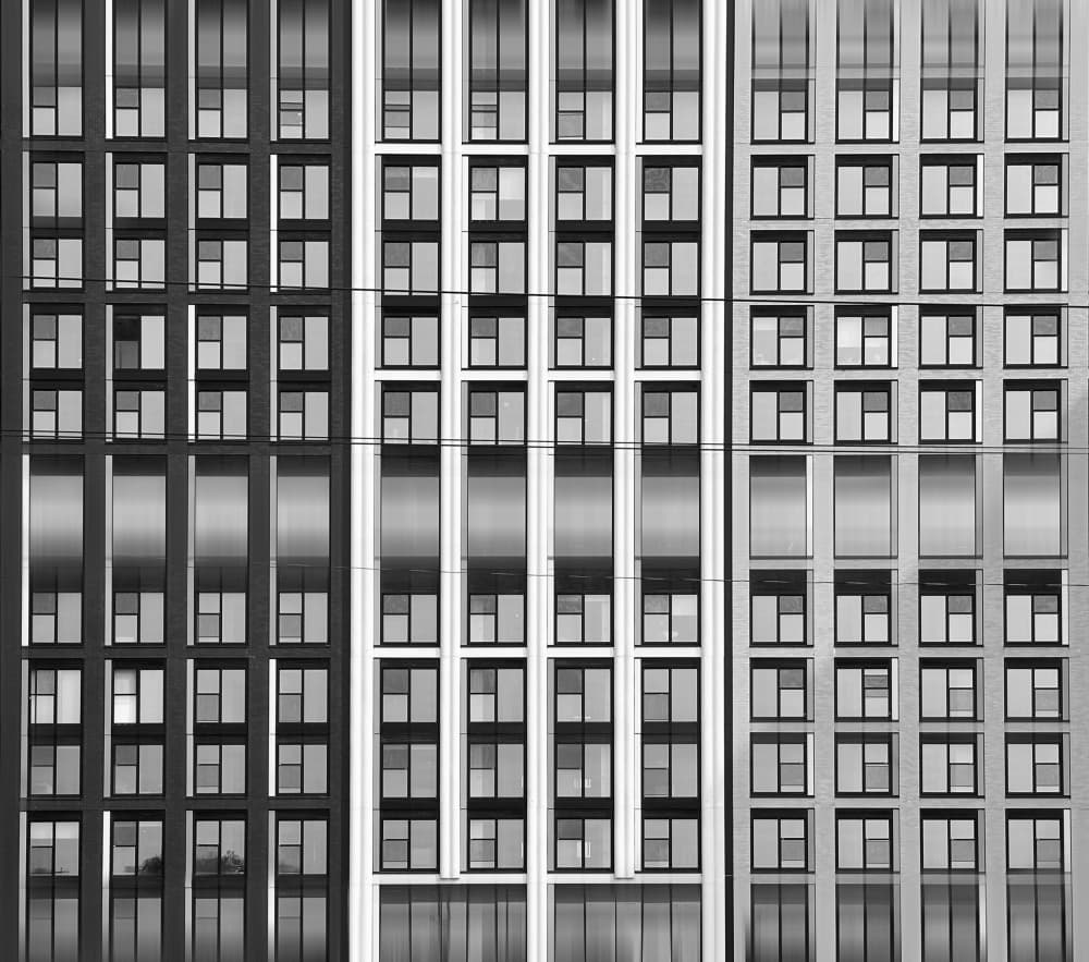 Urban Facade Pattern by Yanyan Gong — canvas wall art