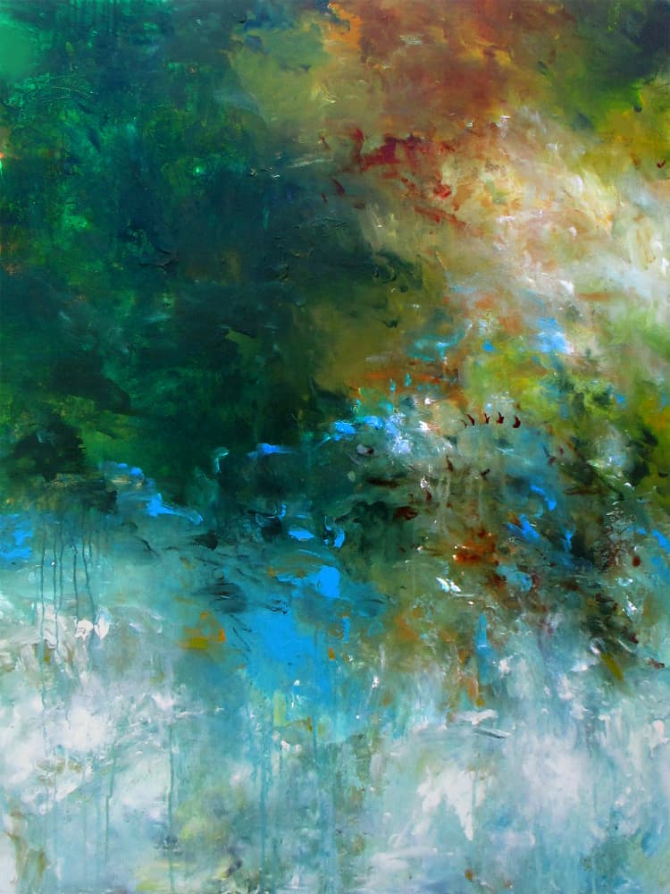 Vibrant Forest Flow by Ron Halfant — canvas wall art