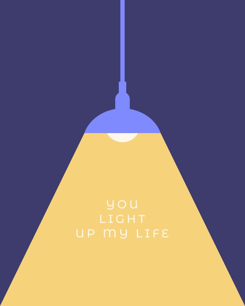 Light Up My Life by Artprink — canvas wall art