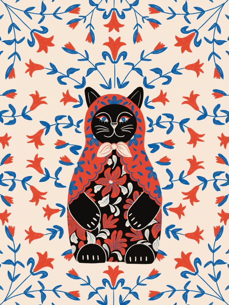 Catrioshka by Jota de jai — canvas wall art