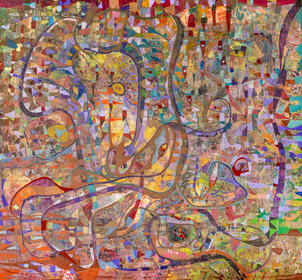 Vibrant Abstract Flow by Alise Loebelsohn — canvas wall art