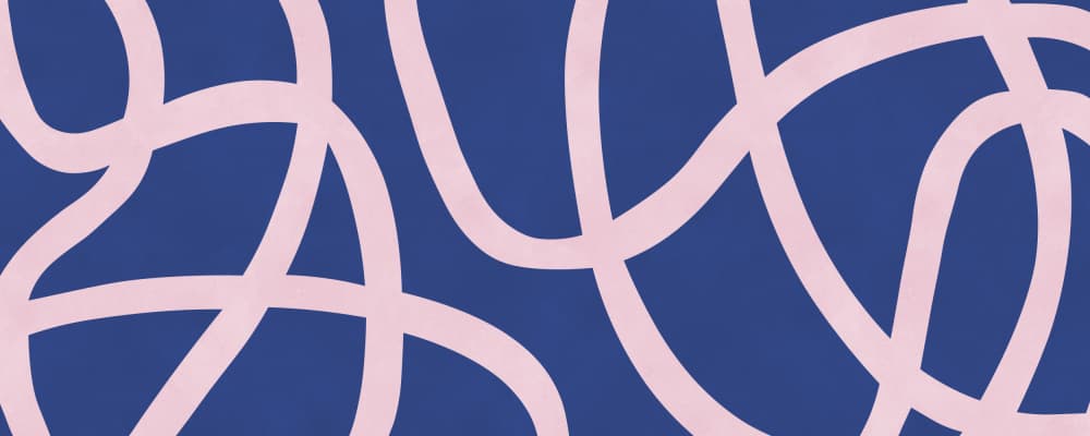 Abstract Pink Lines by Vitor Costa — canvas wall art