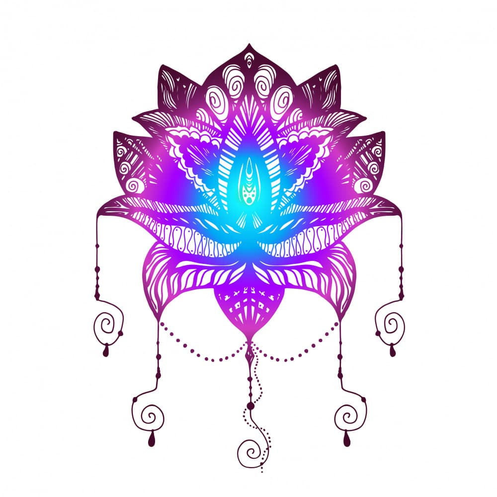 Magical Mystic Al Lotus by Marika Barsrsind — canvas wall art