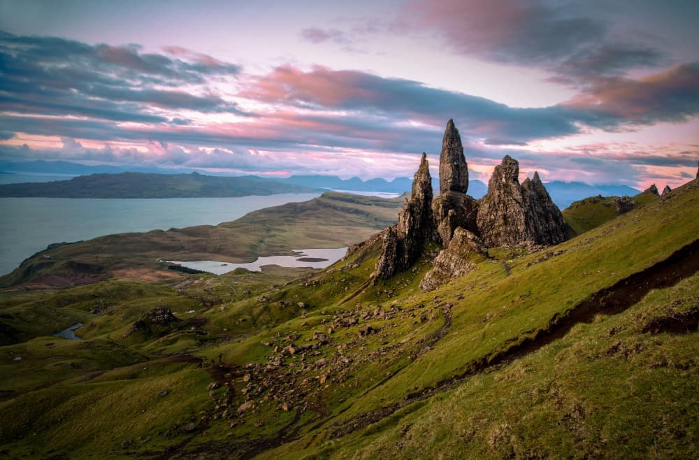 Majestic Coastal Spires by Jie Jin — canvas wall art