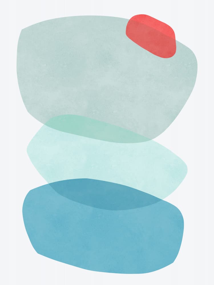 Soft Blue Harmony by Vitor Costa — canvas wall art