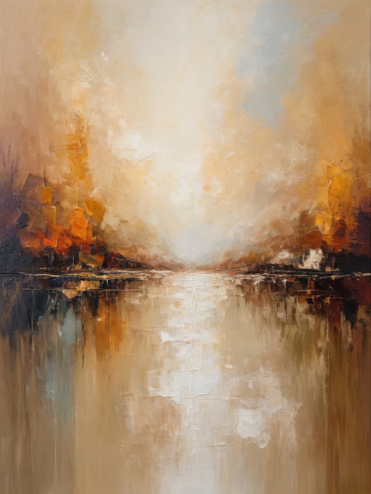 Golden Horizon Reflection by Alpenglow Workshop — canvas wall art
