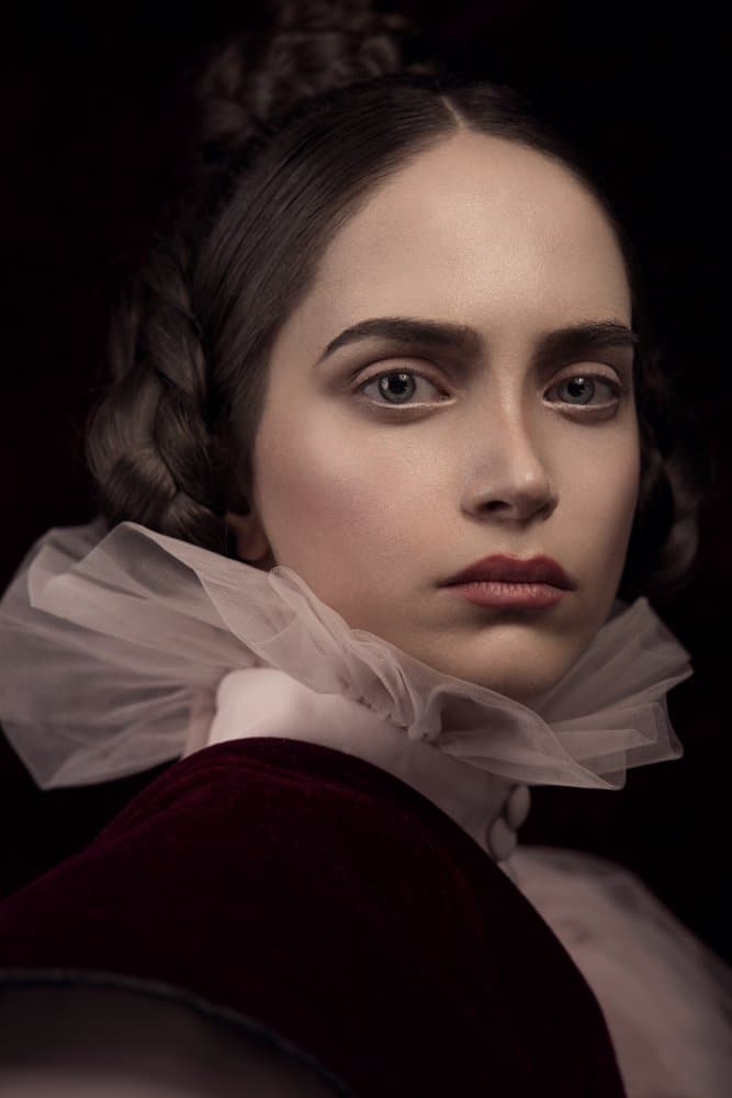 Elegant Period Portrait by Peyman Naderi — canvas wall art