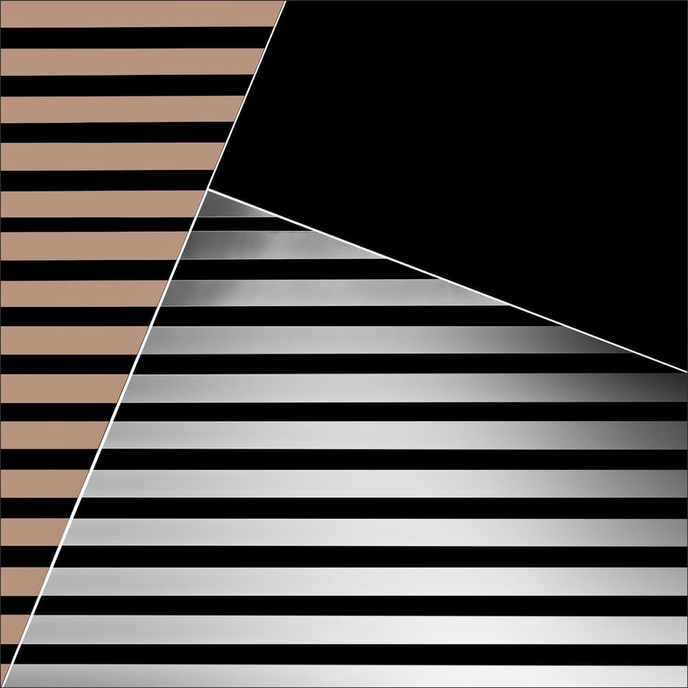Geometric Striped Blocks by Gilbert Claes — canvas wall art