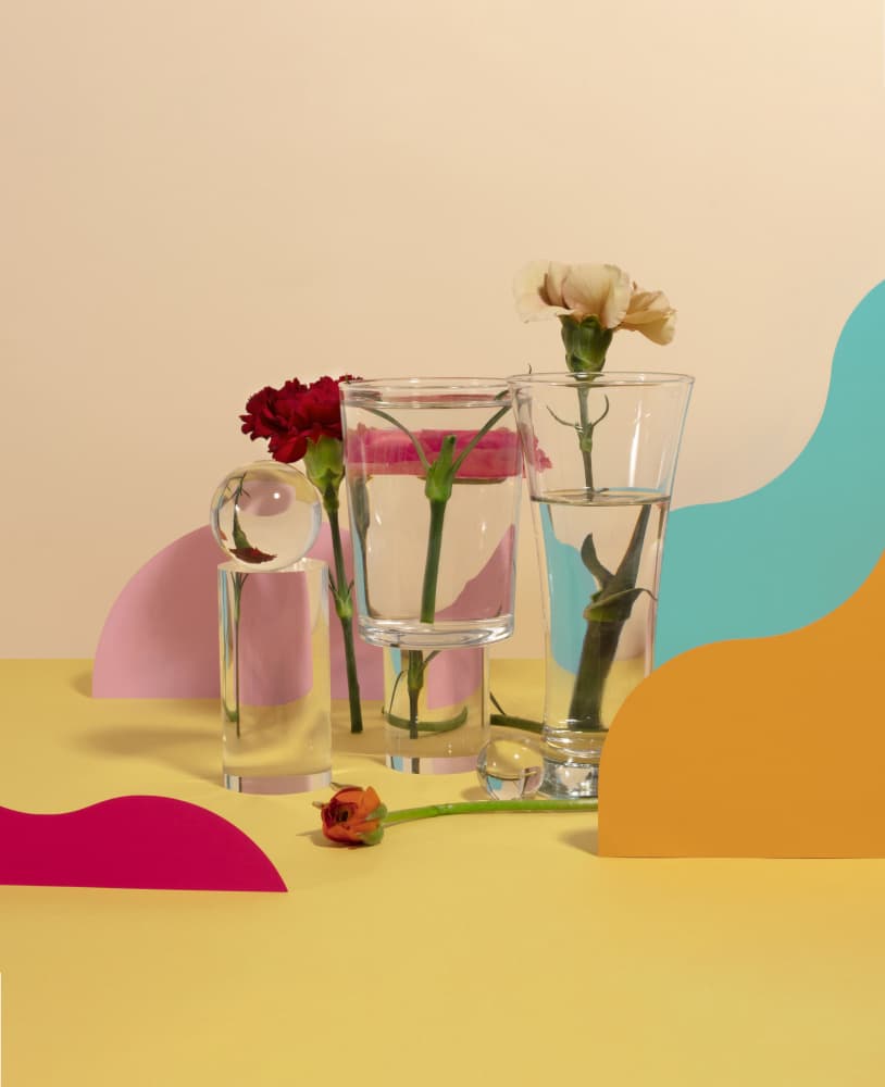 Colorful Floral Still Life by Julia Ramiro — canvas wall art
