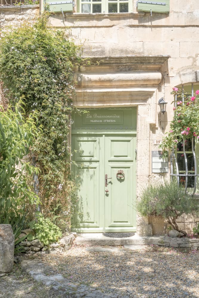 Provence Green Door by Henrike Schenk — canvas wall art