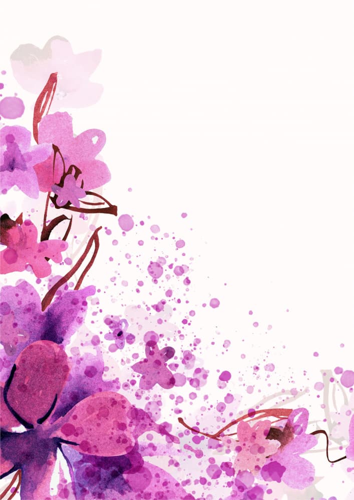 Vibrant Watercolor Blooms by Saskia Michele — canvas wall art