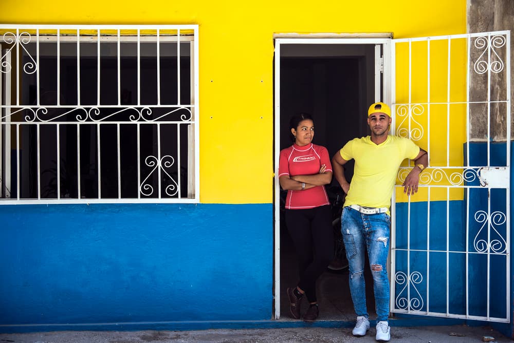 Vibrant Street Duo by Linda Wride — canvas wall art