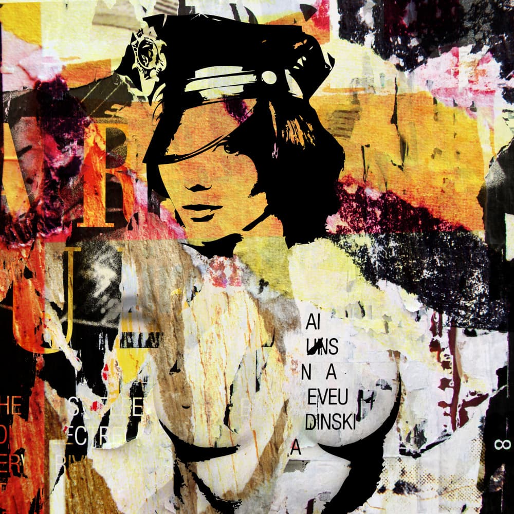 Urban Collage Woman by PASLIER Morgan — canvas wall art