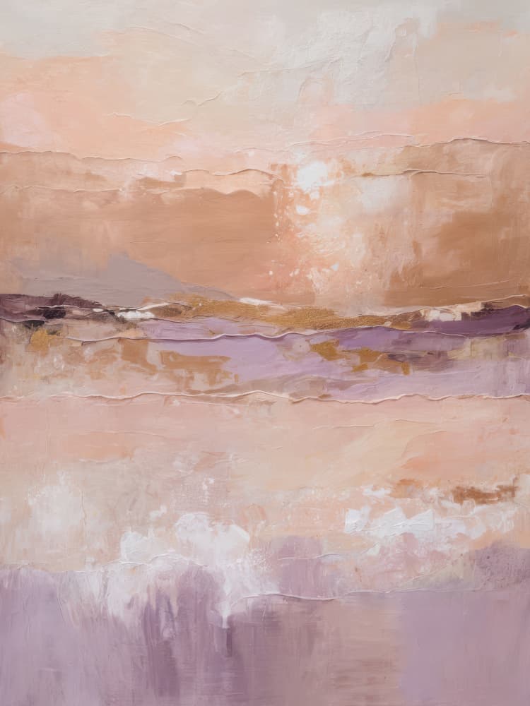 Peach Lavender Dream by Alpenglow Workshop — canvas wall art