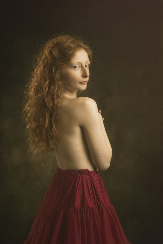 Renaissance Redhead Portrait by Eddie Kavanagh — canvas wall art