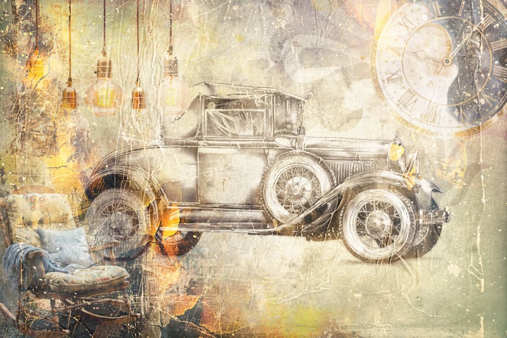 Timeless Vintage Car by Rafal Kulik — canvas wall art