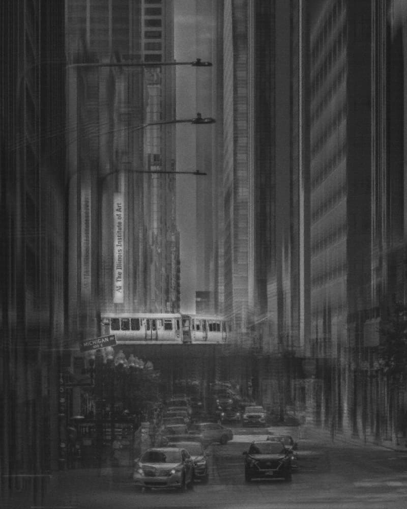 Urban Motion Blur by Yu Mao — canvas wall art