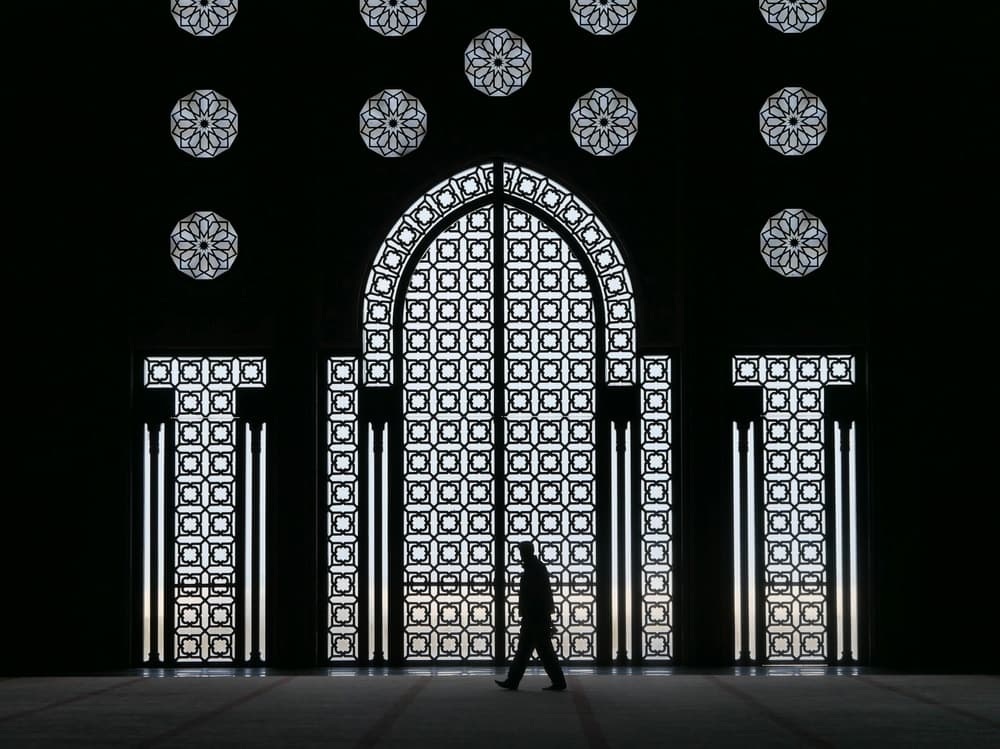 Islamic Archway Silhouette by Nadine RISSE — canvas wall art