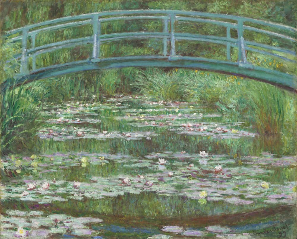 Japanese Footbridge 1899 by Claude Monet — canvas wall art