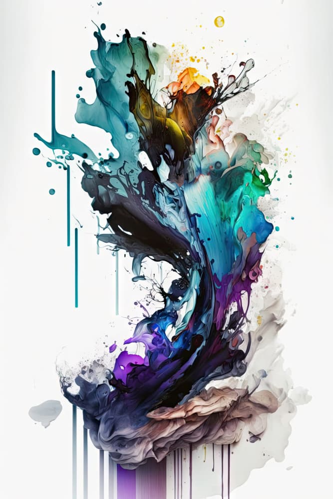 Dynamic Color Burst by Mauro — canvas wall art