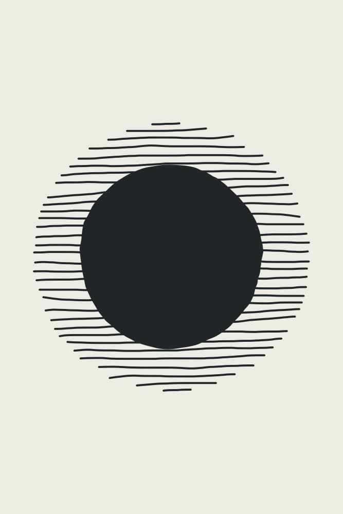 Black Sun Eclipse by jay stanley — canvas wall art