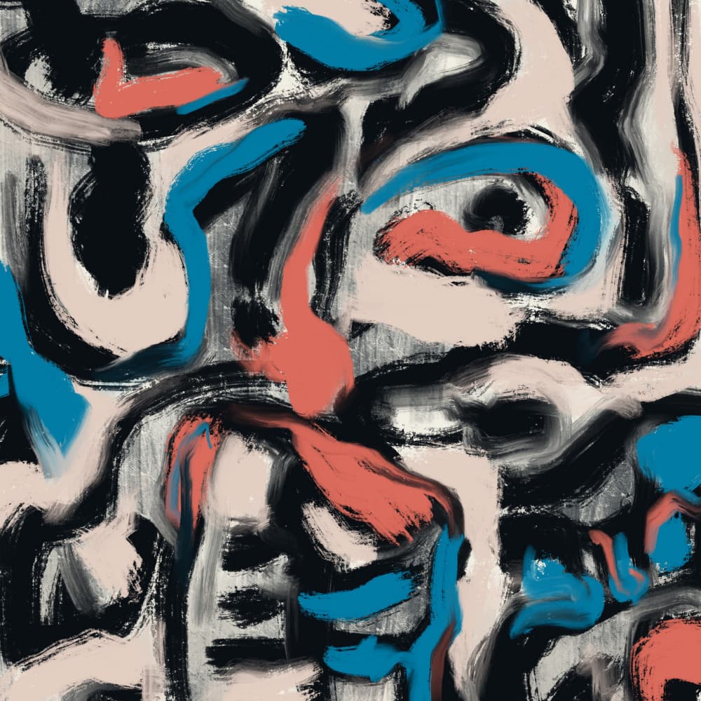 Bold Abstract Strokes by Little Dean — canvas wall art