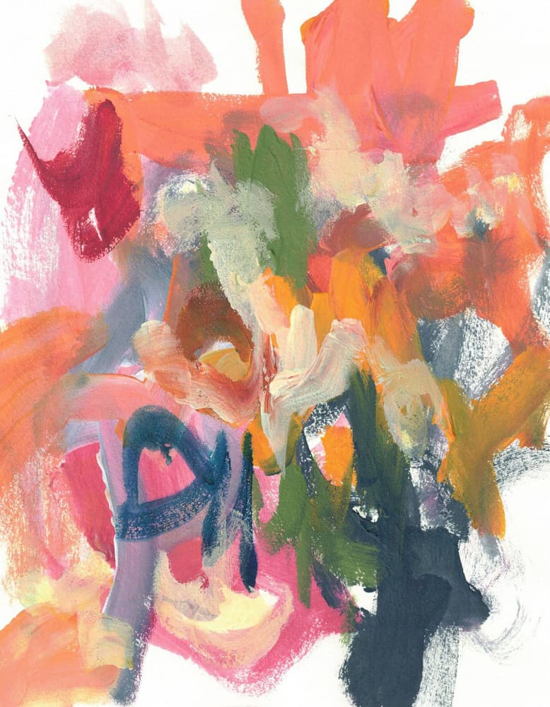 Vibrant Abstract Strokes by Lori Ann Folz — canvas wall art