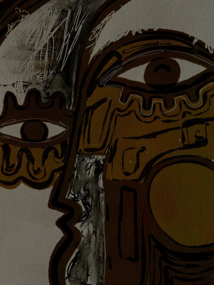 Vibrant Visions 1 by Shatha Al Dafai — canvas wall art