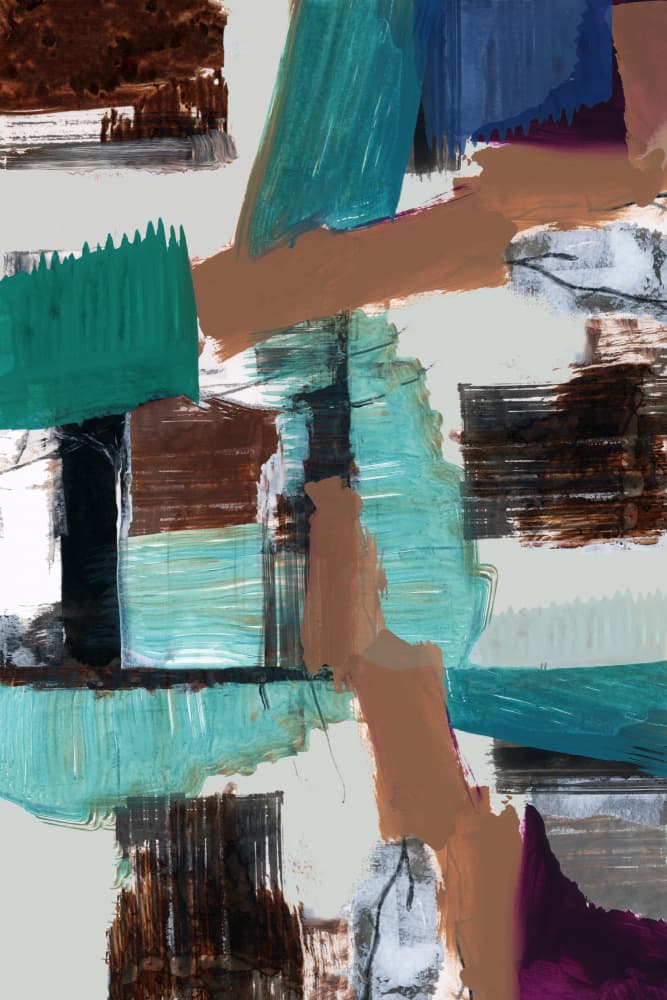 Modern Abstract Shapes by cartissi — canvas wall art
