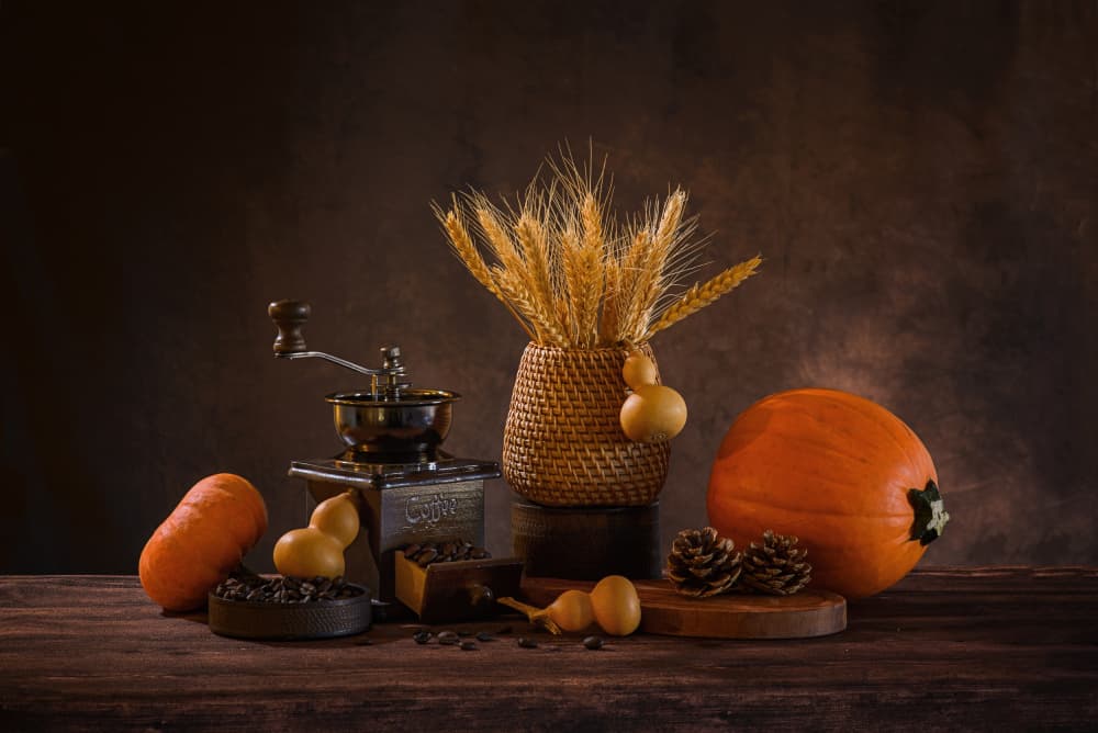 Cozy Fall Coffee by Alice Sheng — canvas wall art