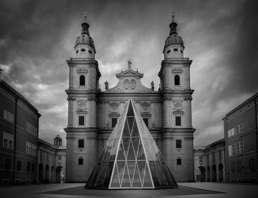 Grand Cathedral and Pyramid by Jobin Mathew — canvas wall art