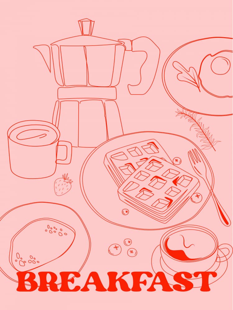 Morning Feast by Treechild — canvas wall art