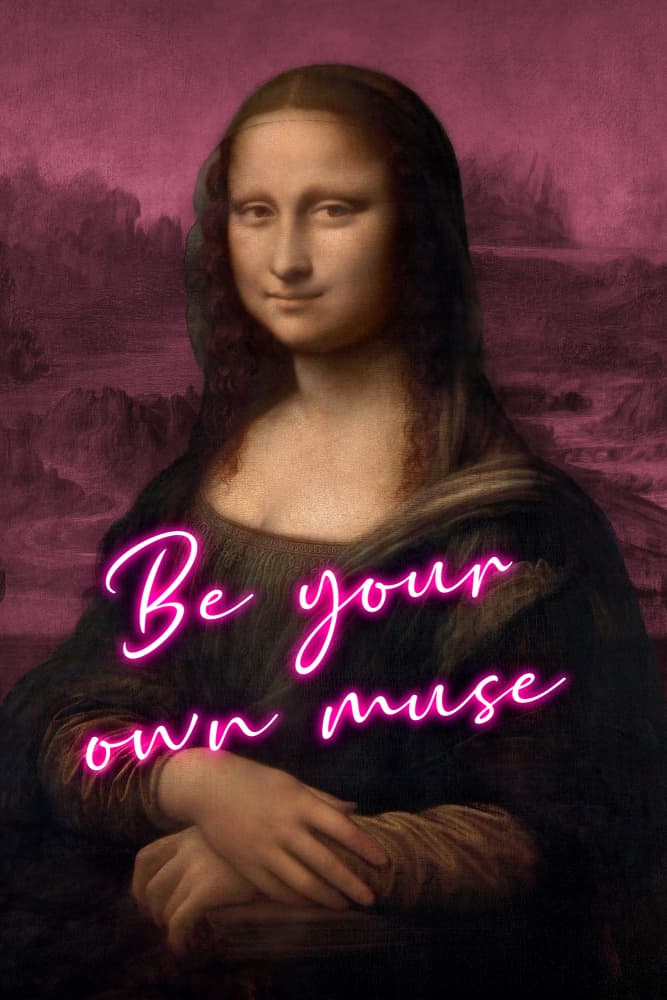 Be Your Own Muse Neon by Talitha McQueen — canvas wall art