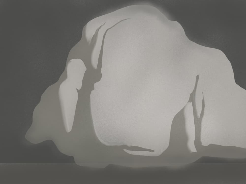 Soft Draped Figure by Little Dean — canvas wall art