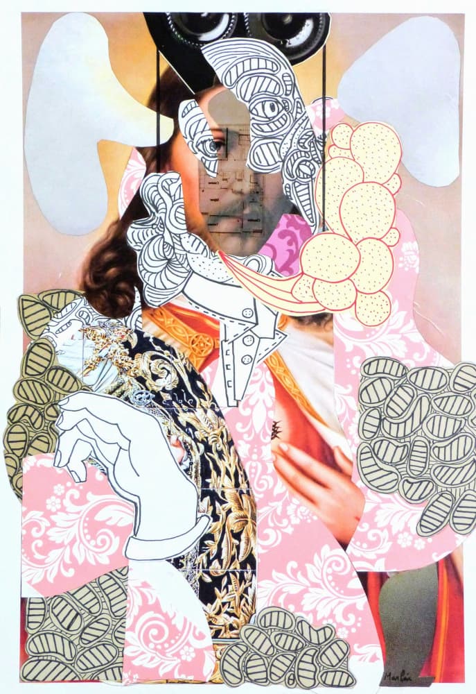 Ornate Surreal Portrait by Pascal Marlin — canvas wall art